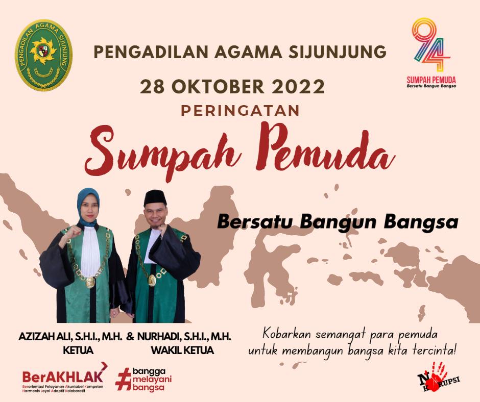 Selamat Hari Sumpah Pemuda ke – 94 – 28 Oktober 2022