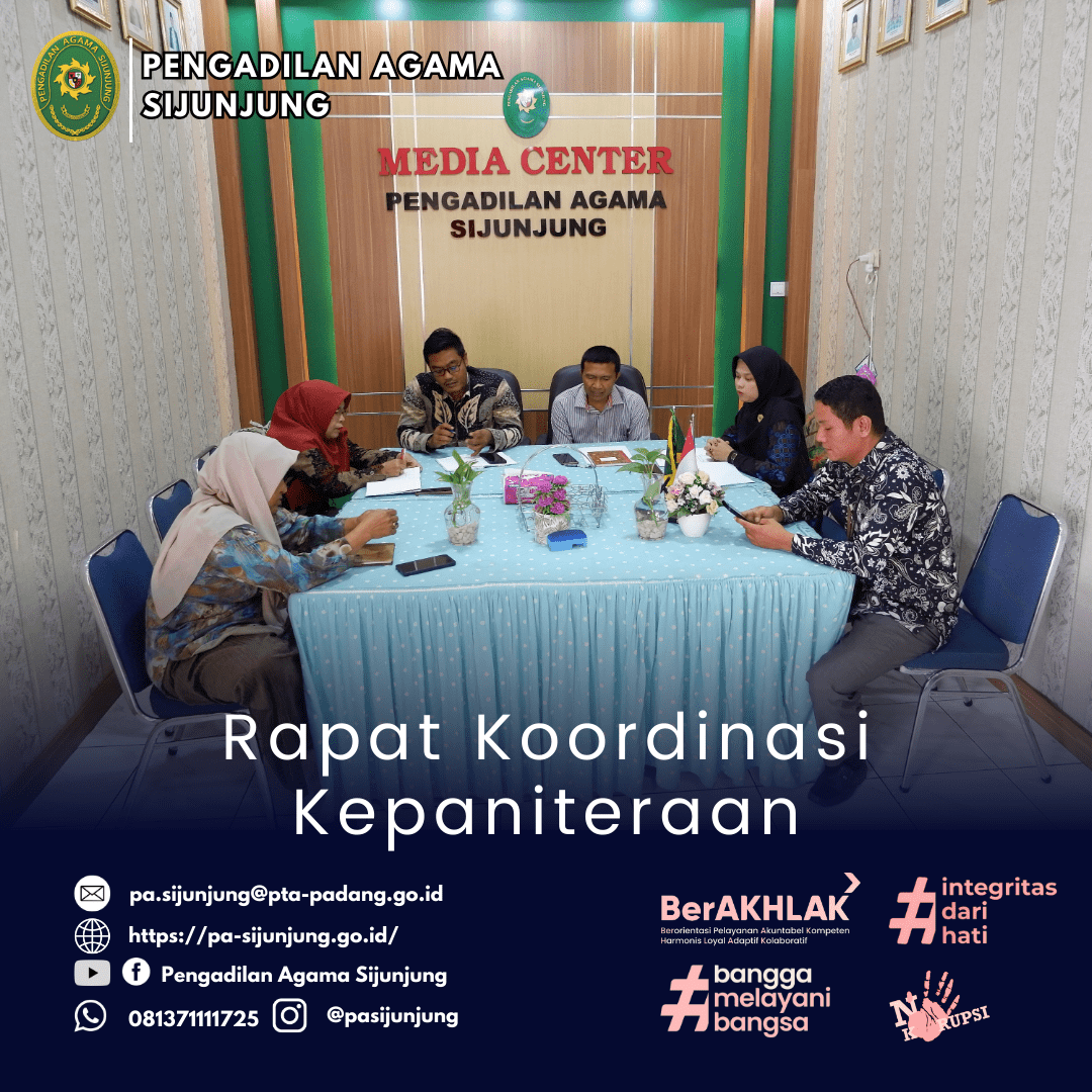 Rapat Kepaniteraan Pengadilan Agama Sijunjung